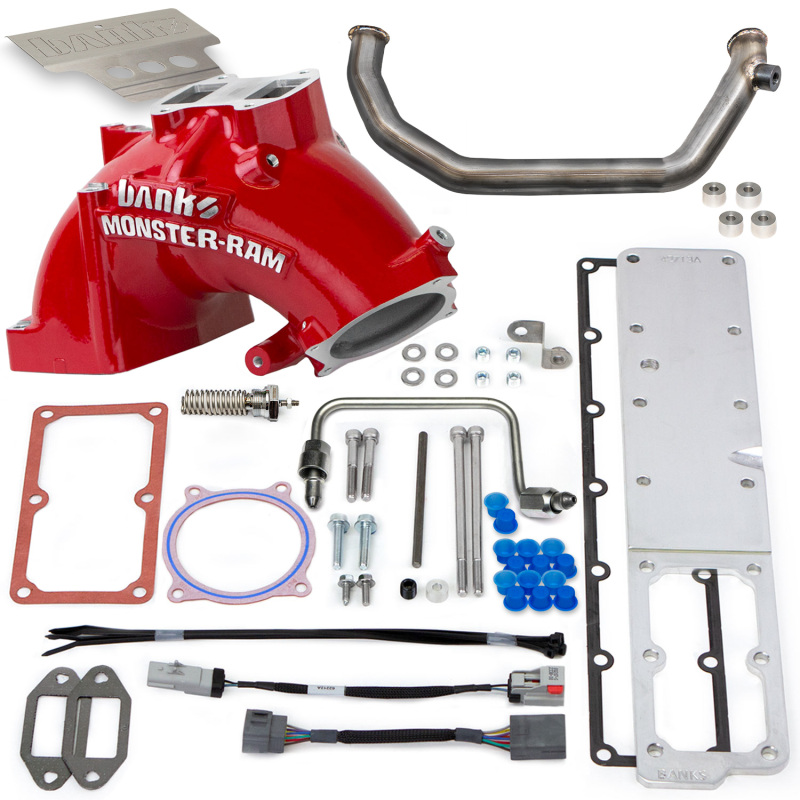 Ram 3500 Performance Air Intake - Banks Power - Monster-Ram Intake - Red - `07-`12